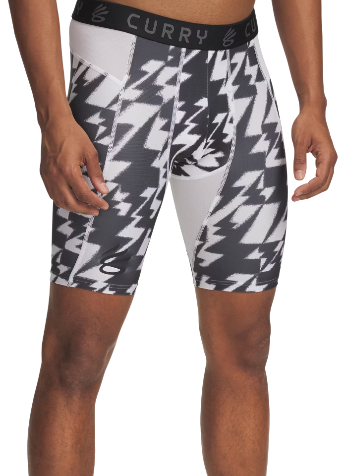 Shorts Under Armour Curry Lightning Bolt Printed Compression Shorts Grå | 1379829-103