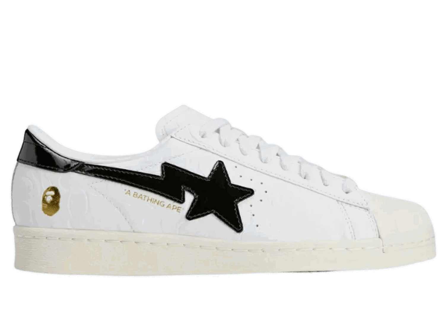 Sneakers og sko adidas Performance BAPE x SSTR V "Cloud White" Hvid | JR2701, 0