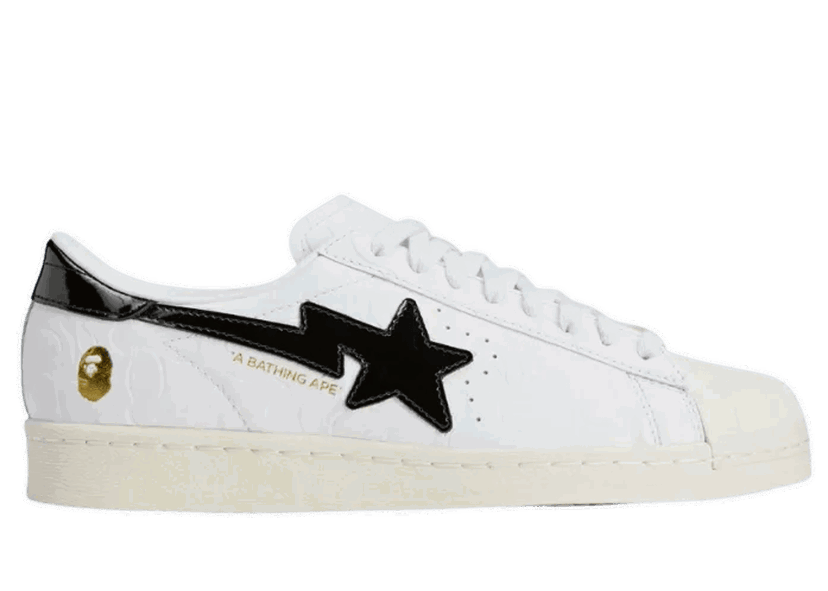 Sneakers og sko adidas Performance BAPE x SSTR V "Cloud White" Hvid | JR2701