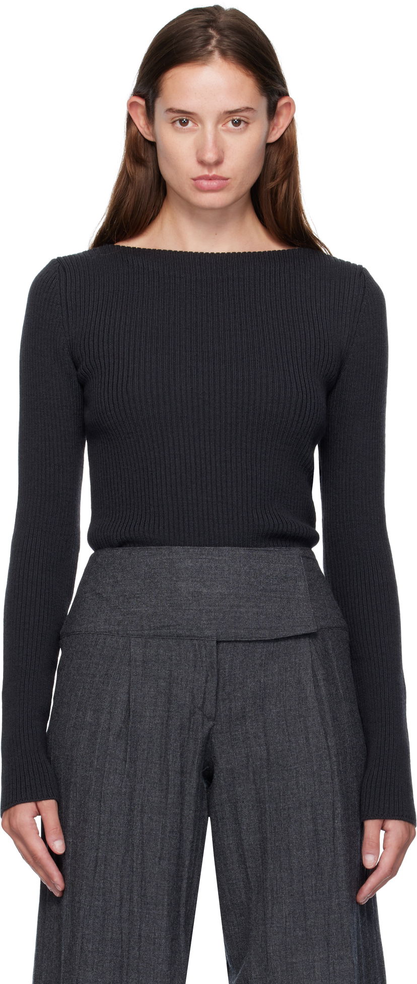 Sweater OUR LEGACY Our Legacy Strict Knit Sweater Mørkeblå | W4253SO