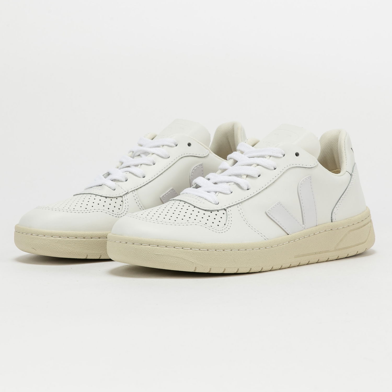 Sneakers og sko Veja V-10 Leather W Hvid | VX021270A, 1