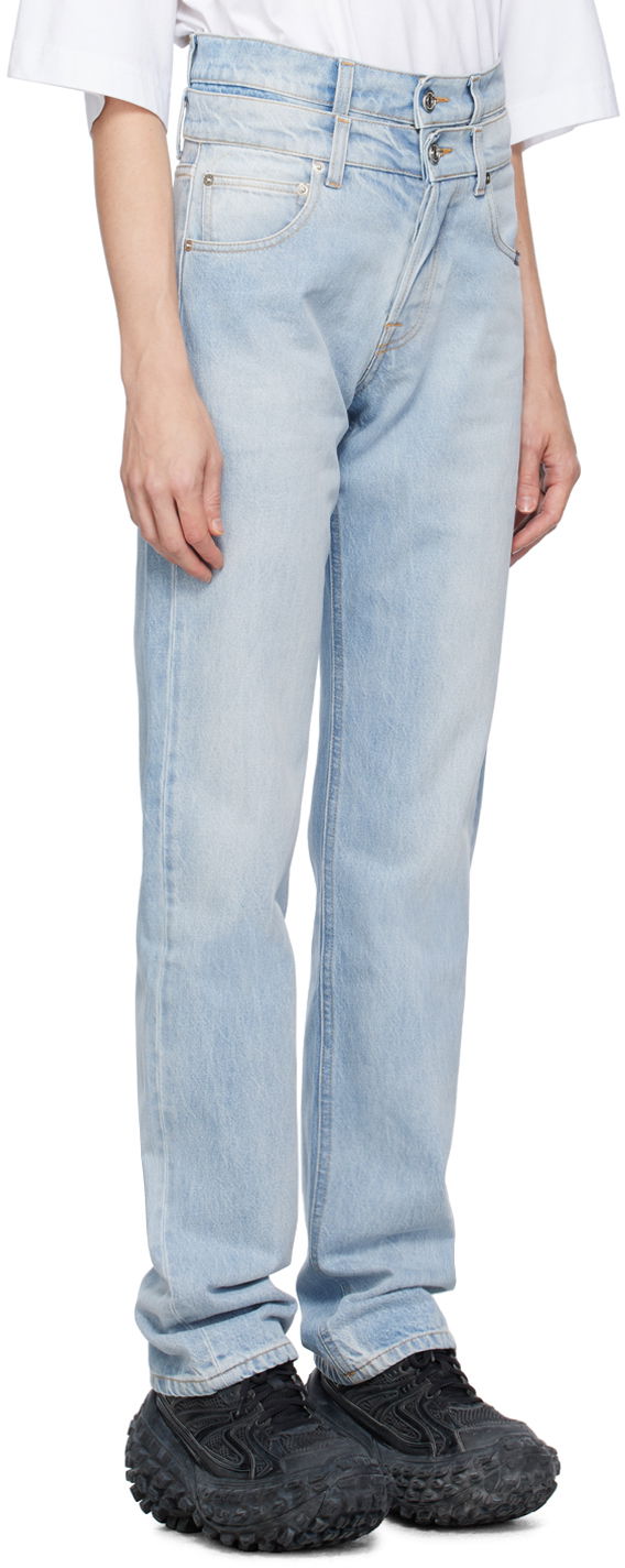 Jeans VETEMENTS VTMNTS Double Waist Jeans Blå | VL18PA450L, 1