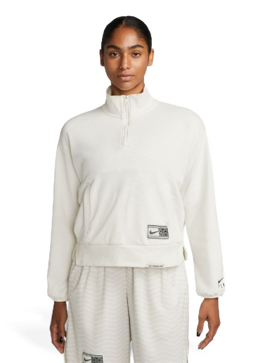 Sweatshirt Nike Dri-FIT Swoosh Fly 1/4 Zip Basketball Sweatshirt Hvid | DX0561-133