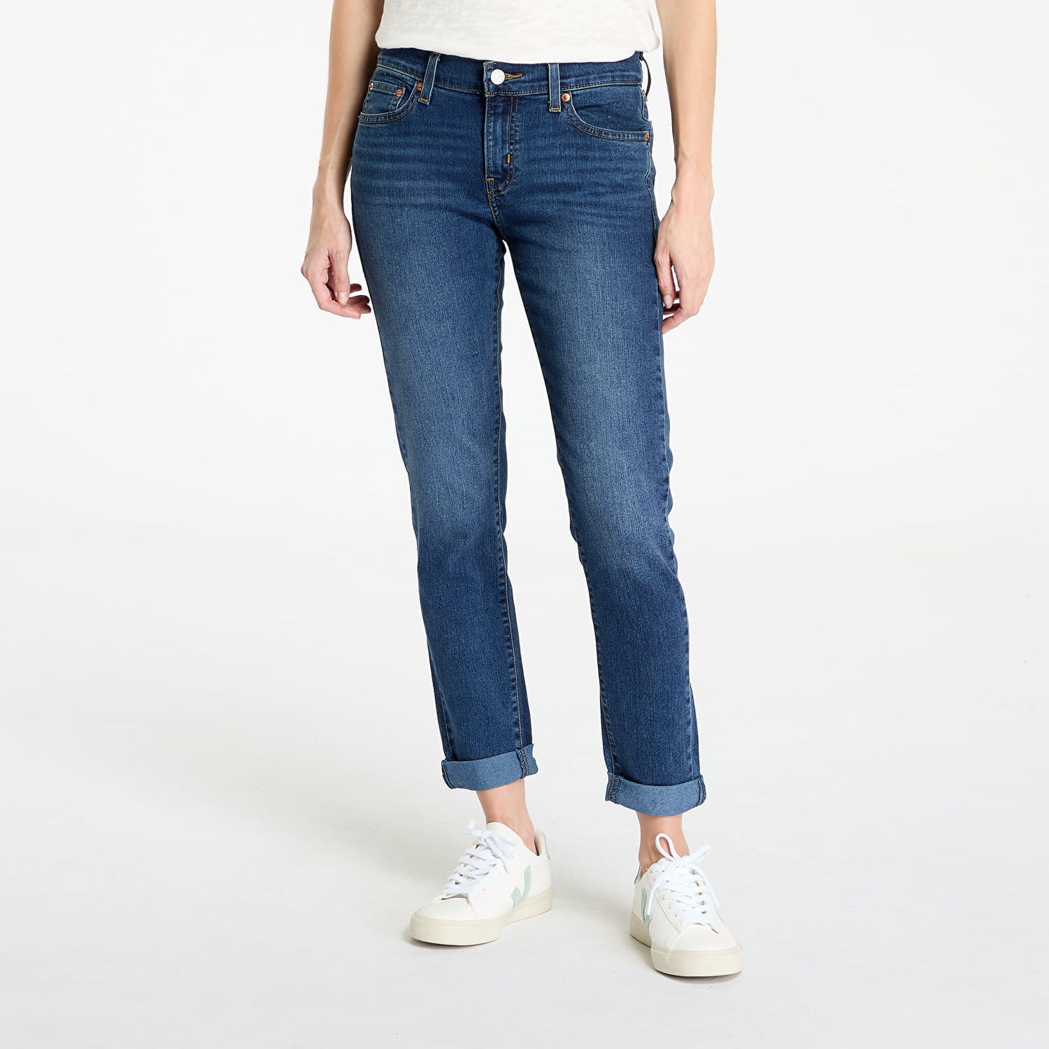 Jeans Levi's Stellar Stretch Boyfriend Jeans Blue Mørkeblå | 19887-0342, 0