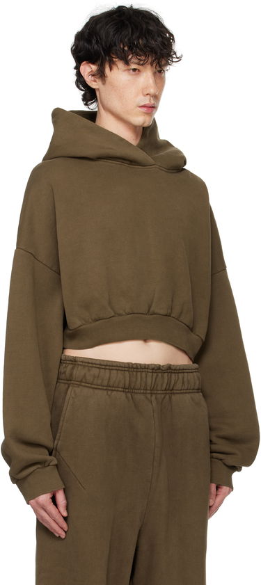 Sweatshirt Entire Studios Entire Studios Cropped Heavy Hoodie Brun | ES2392BT, 1