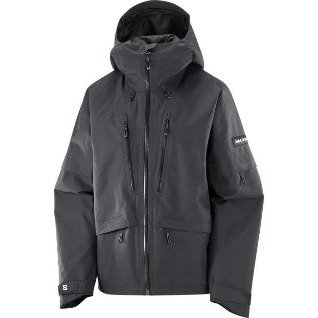 Jakke Salomon Venom Hooded Ski Jacket Sort | LC2652900, 1