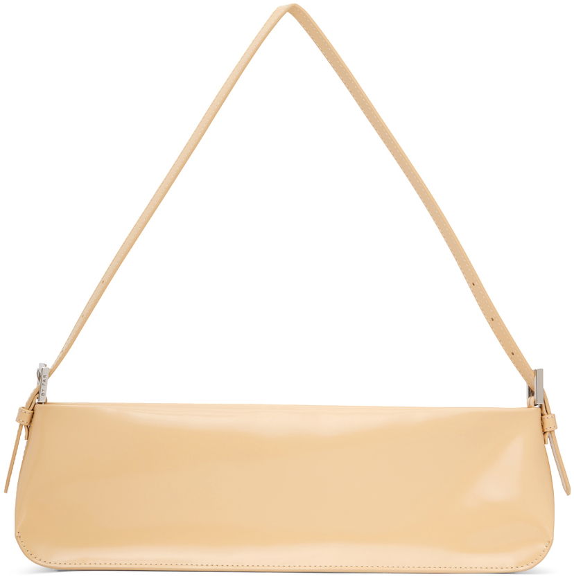 Skuldertaske BY FAR Long Shoulder Bag Beige | 22FWDLLSSBLWMED