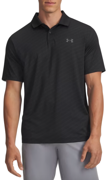 Polo skjorte Under Armour Under Armour Matchplay Printed Polo Shirt Sort | 1377377-010, 0
