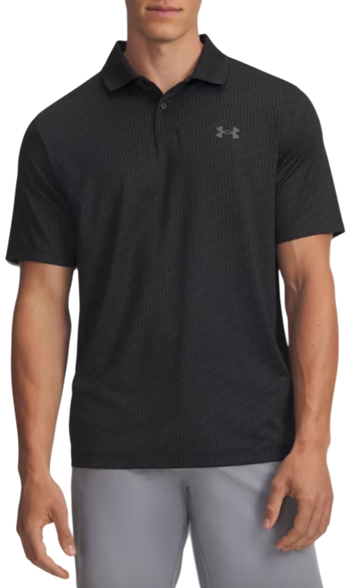 Polo skjorte Under Armour Under Armour Matchplay Printed Polo Shirt Sort | 1377377-010, 0