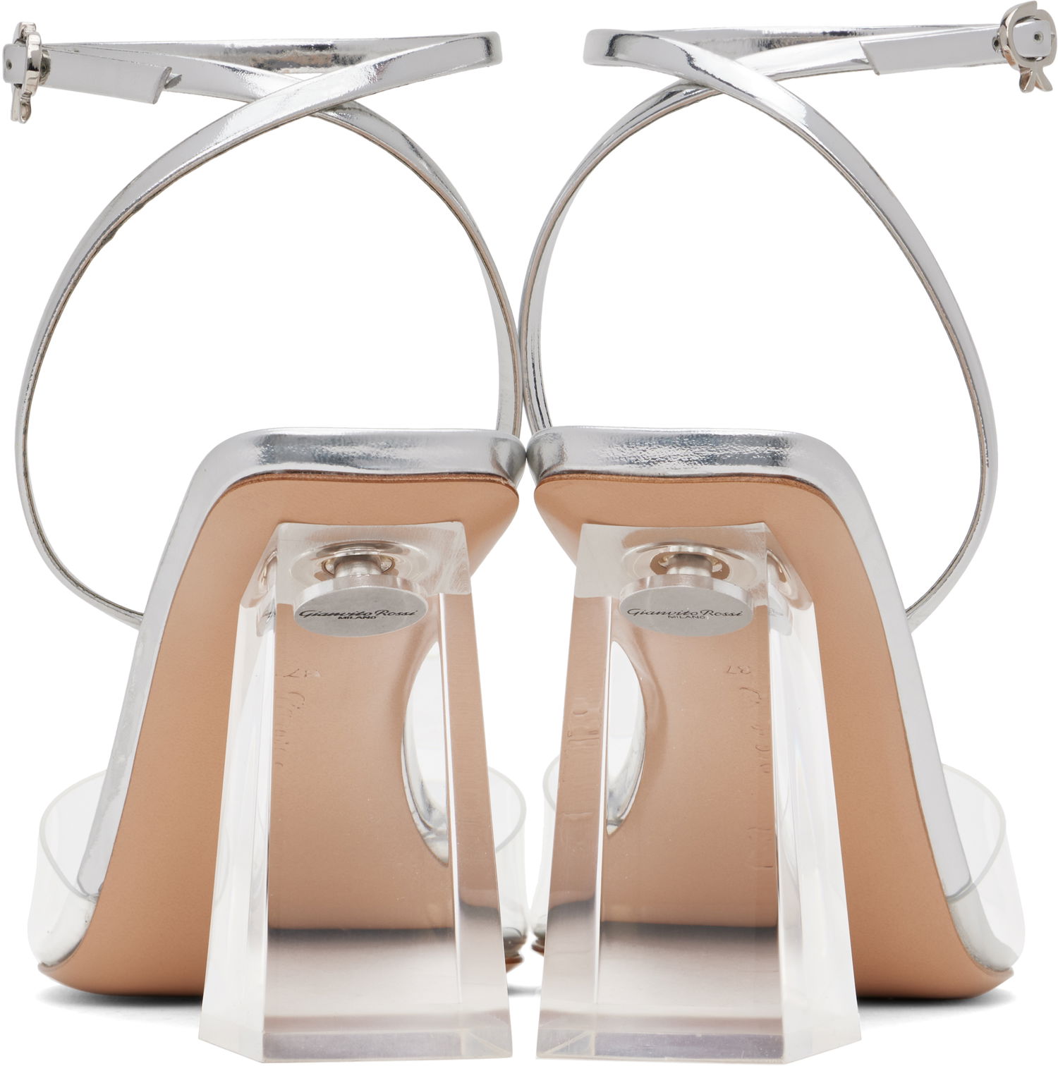 Sneakers og sko Gianvito Rossi Cosmic 85 Heeled Sandals Metalisk | G32208-85PLX-GME, 1