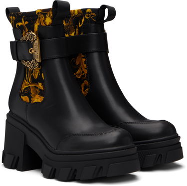 Sneakers og sko Versace Versace Jeans Couture Sophie Chain Chelsea Boots Sort | E79VA3S84_EZS867, 3