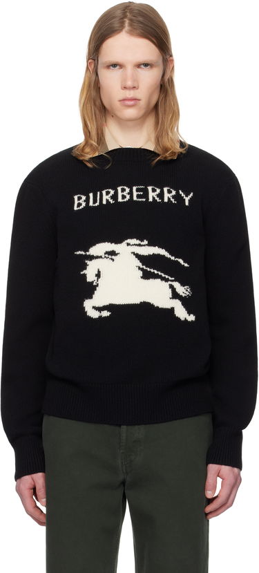 Sweater Burberry Burberry EKD Wool Cashmere Knit Sweater Sort | 8101952, 0