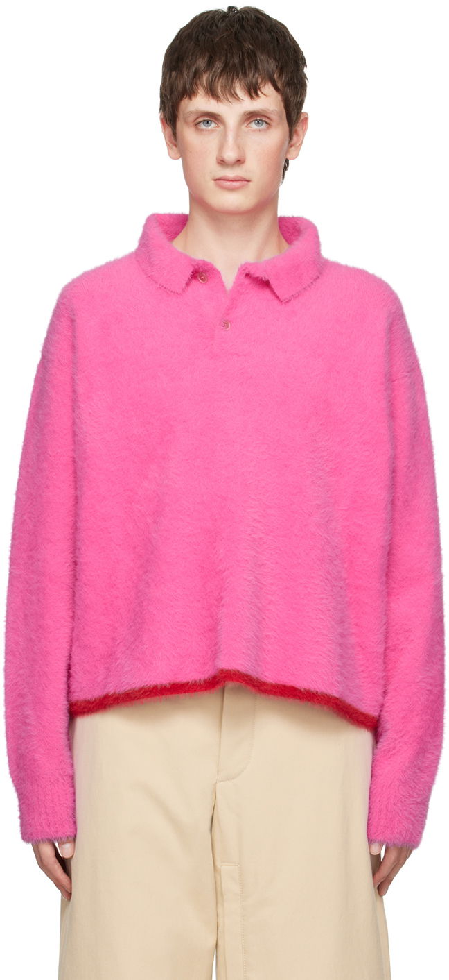 Polo skjorte Jacquemus Le Papier 'Le Polo Neve' Polo Lyserød | 21H216KN601-2390, 0