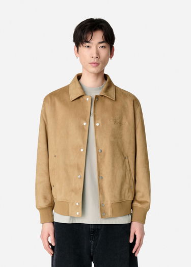 Bomberjakke AXEL ARIGATO Faux Suede Varsity Jacket Beige | A2859002, 2