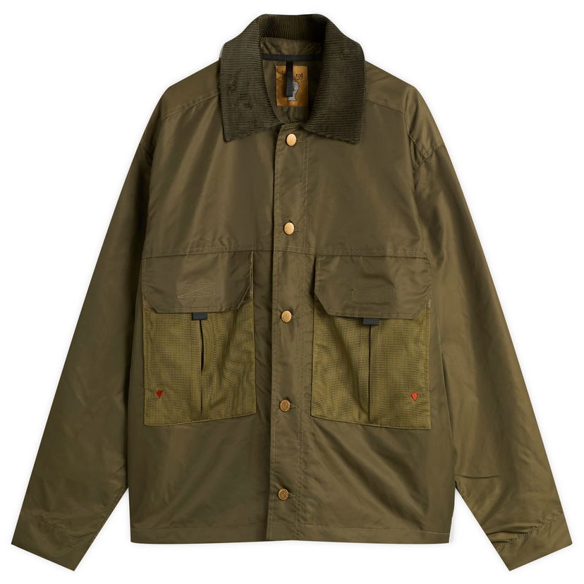 Jakke Brain Dead Brain Dead Cropped Chore Jacket, Size Large Grøn | BDF25O000046-GRN
