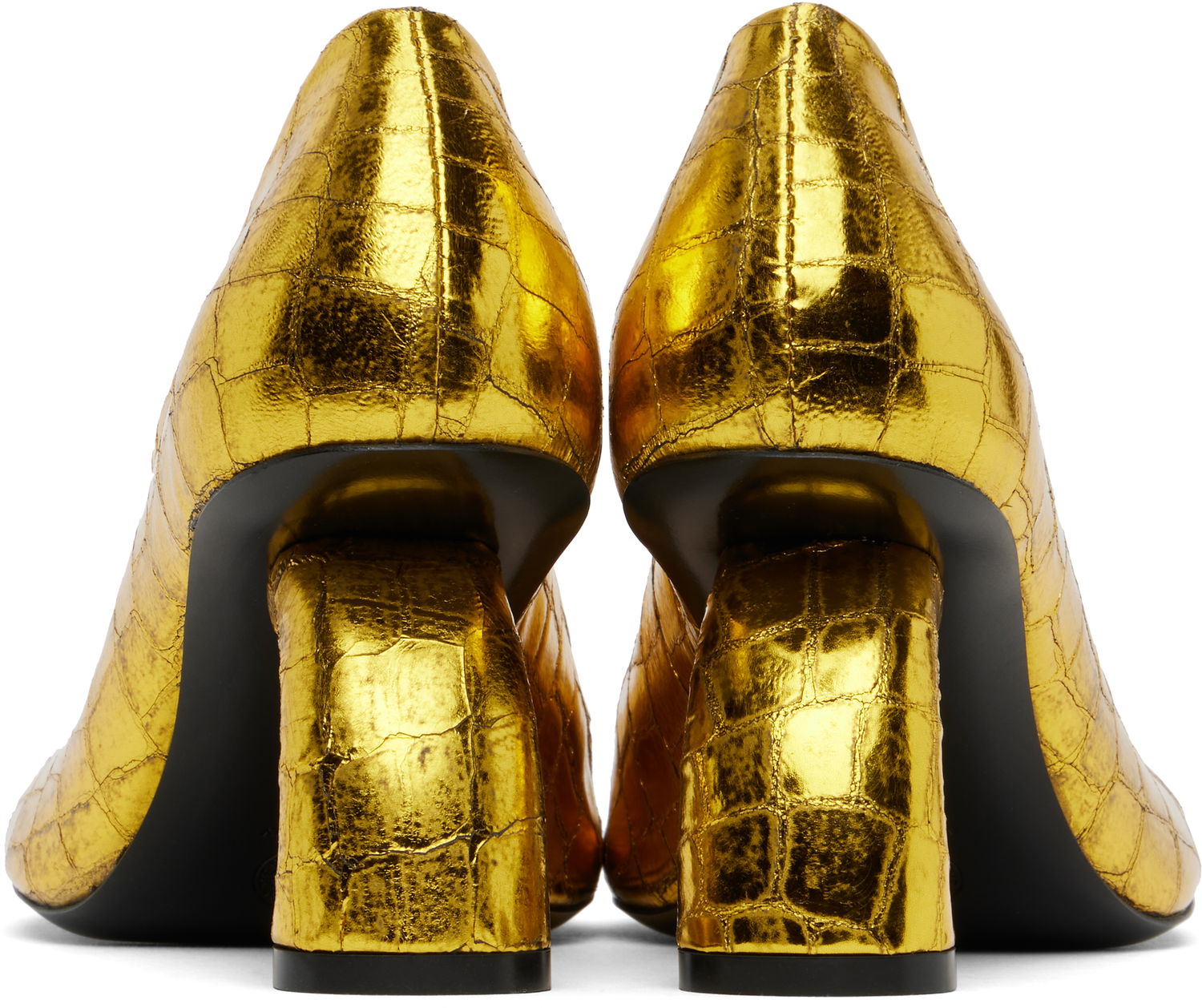 Sneakers og sko Dries Van Noten Dries Van Noten Square Toe Heels Metalisk | WS251-1551-208, 1