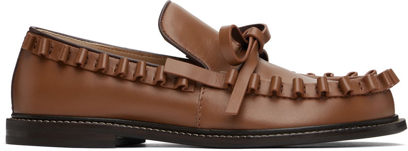 Sneakers og sko JW Anderson JW Anderson Ruffle Loafers Brun | FW0166-LA0323