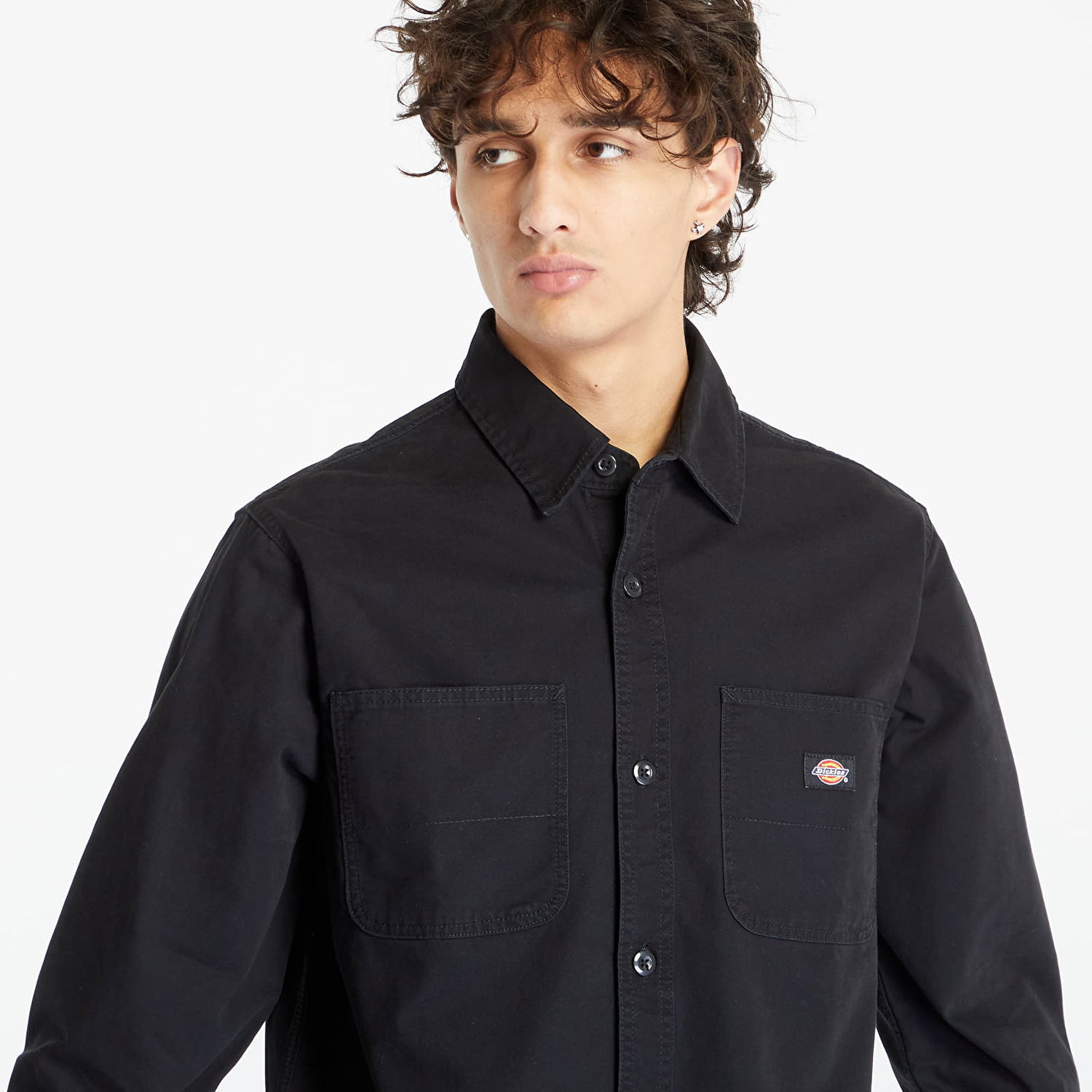 Skjorte Dickies Duck Canvas Shirt Stone Washed Black Sort | DK0A4Y27C401, 1