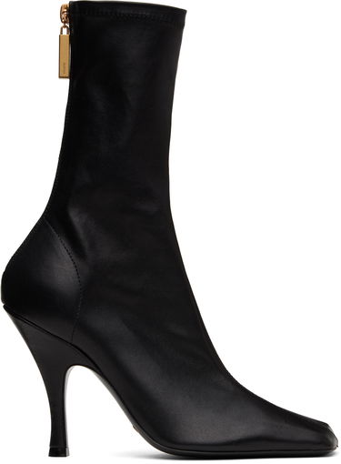 Sneakers og sko Khaite KHAITE Eva Mid Calf Boots Sort | F1097-836, 0