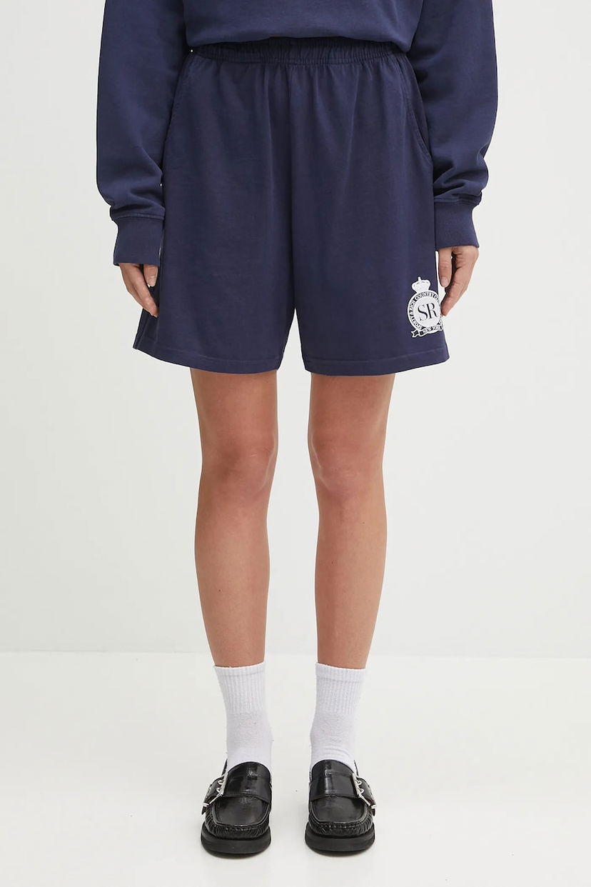 Shorts Sporty & Rich Sporty & Rich Royal Club Gym High Waist Shorts Mørkeblå | SH039620219BL106