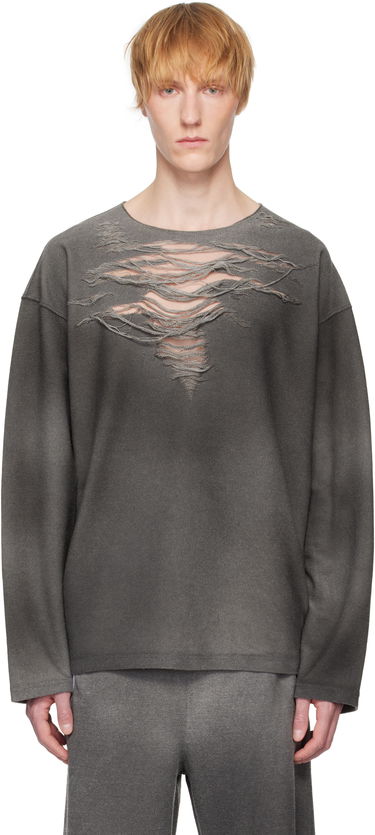 Sweater Diesel Diesel S-Ruben Distressed Sweatshirt Grå | A18216-0PLAI-9AW, 0