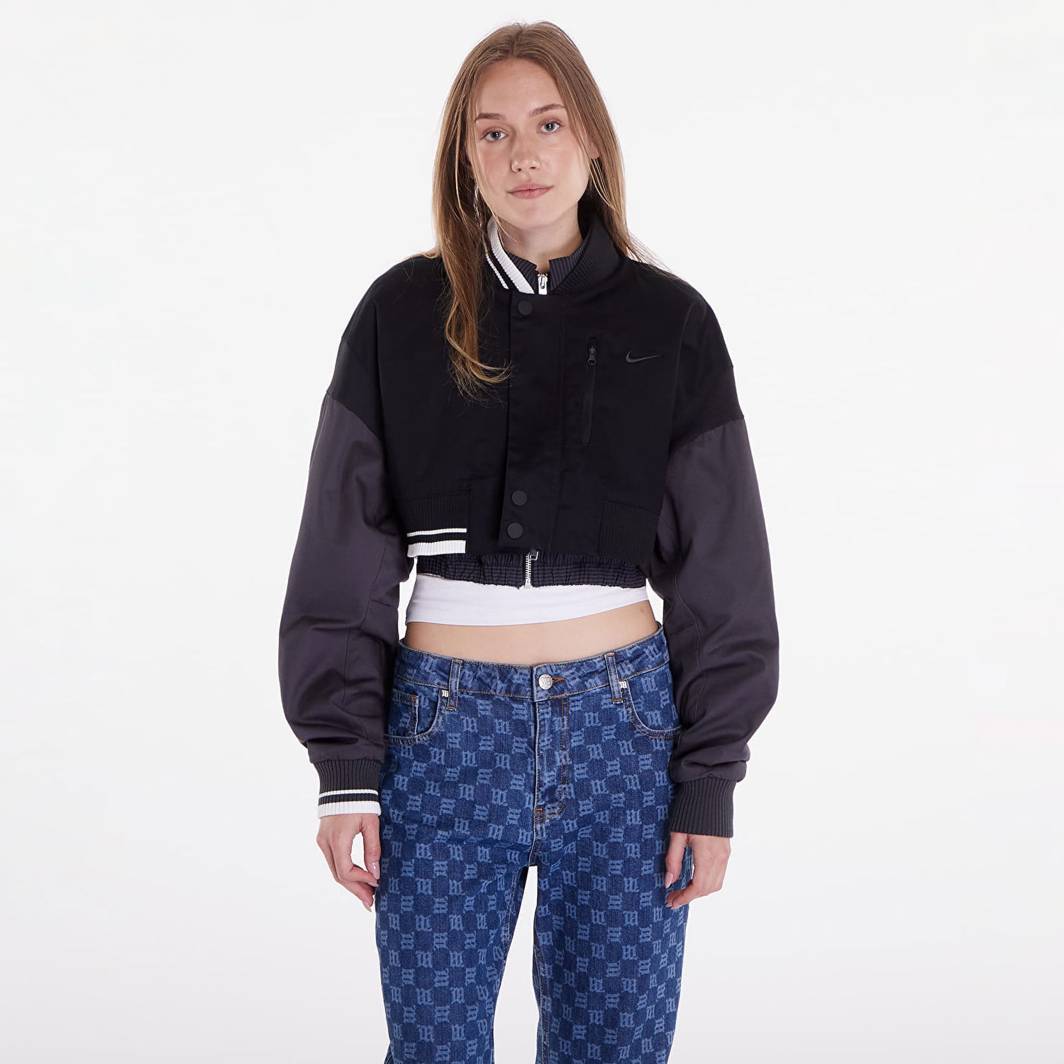 Bomberjakke Nike Sportswear Canvas Destroyer Jacket Sort | FN2314-010, 0