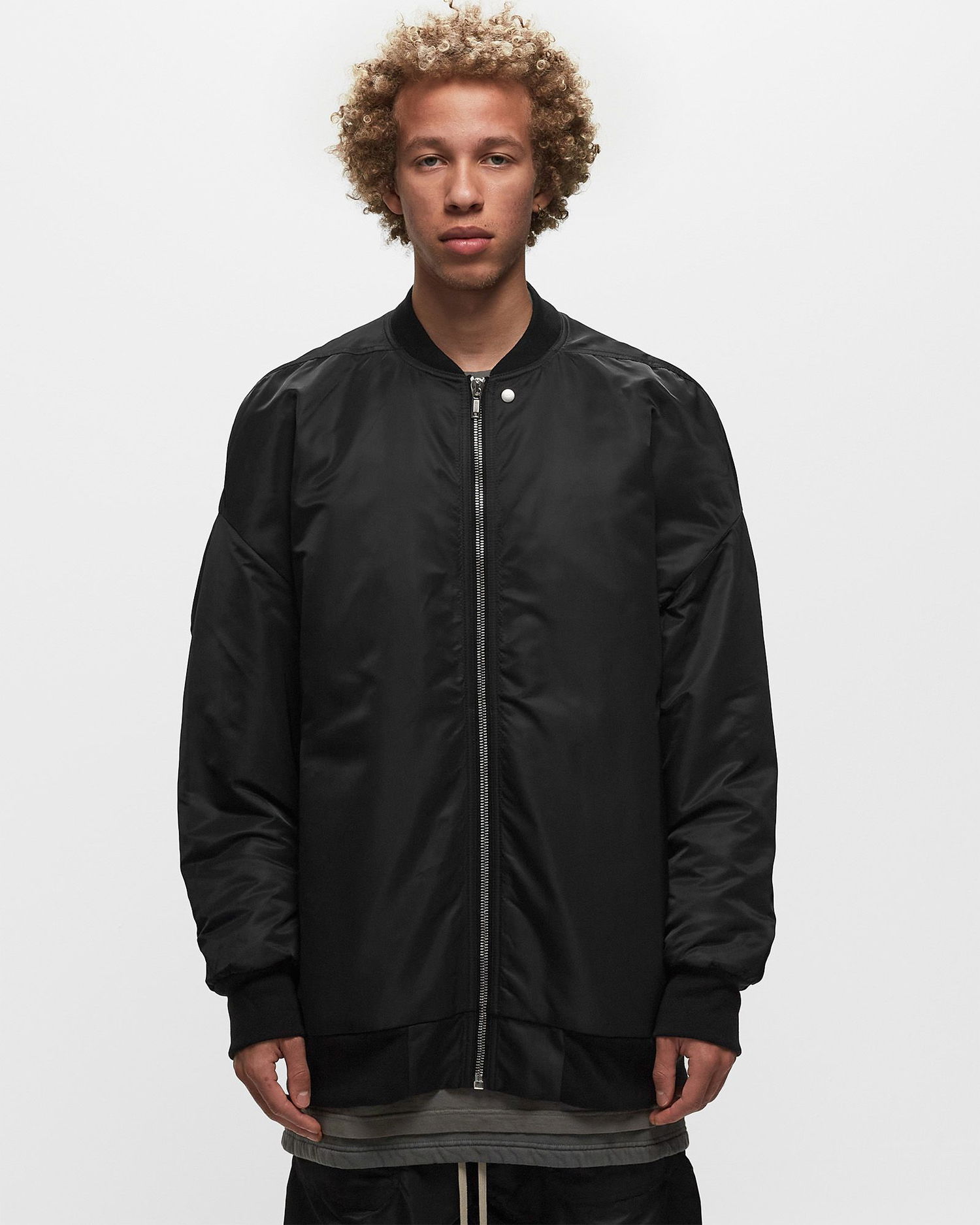Bomberjakke Rick Owens DRKSHDW WOVEN PADDED BOMBER - JUMBO FLIGHT Sort | DU02C5776-BR, 1