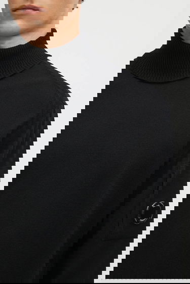 Sweater C.P. Company C.P. Company Turtleneck Sweater Sort | 19CMKN035A005528A, 3