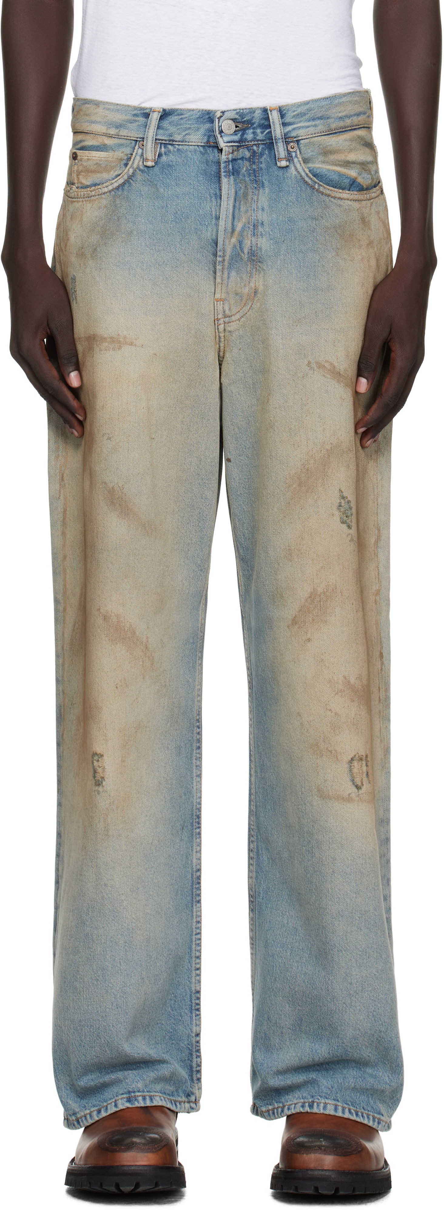 Jeans Acne Studios Acne Studios Loose Fit 1981 Jeans Blå | C00101-, 0