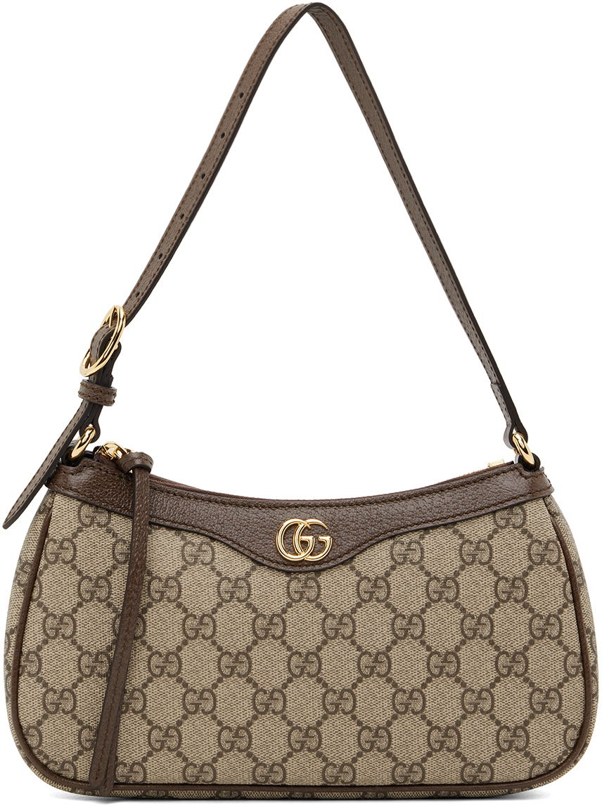 Skuldertaske Gucci Small Ophidia GG Shoulder Bag Beige | 735145 KAAAD, 0