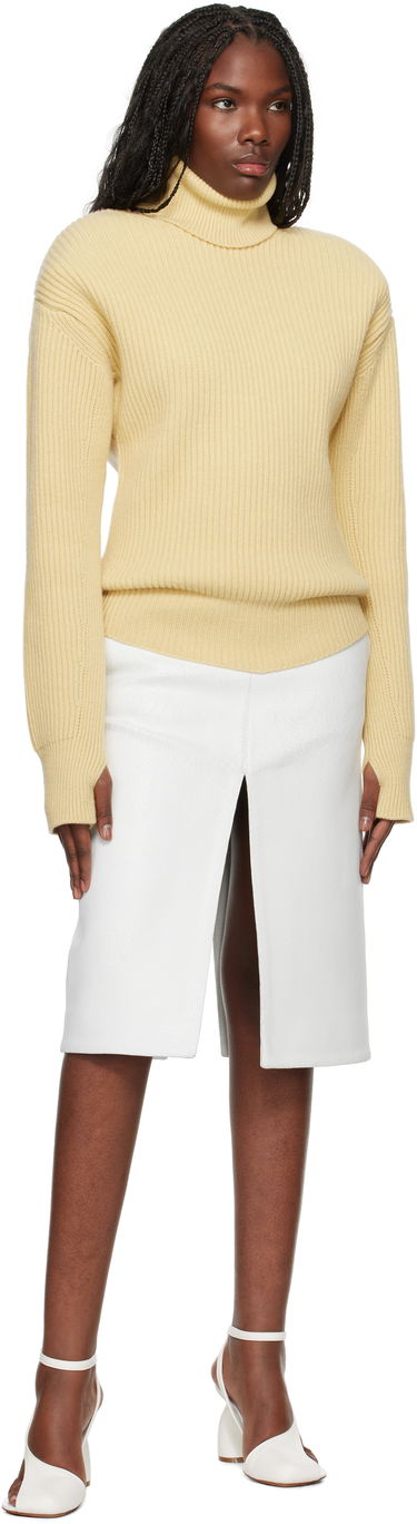 Sweater Stella McCartney Long-Sleeve Turtleneck Sweater Gul | 6K08703S2528, 3