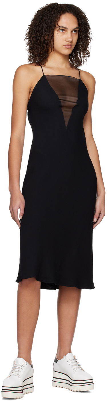 Kjole Stella McCartney Paneled Slip Dress Sort | 6A01573AU354, 3