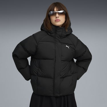 Puffer jakke Puma Hooded Padded Down Jacket Sort | 688392_01, 0