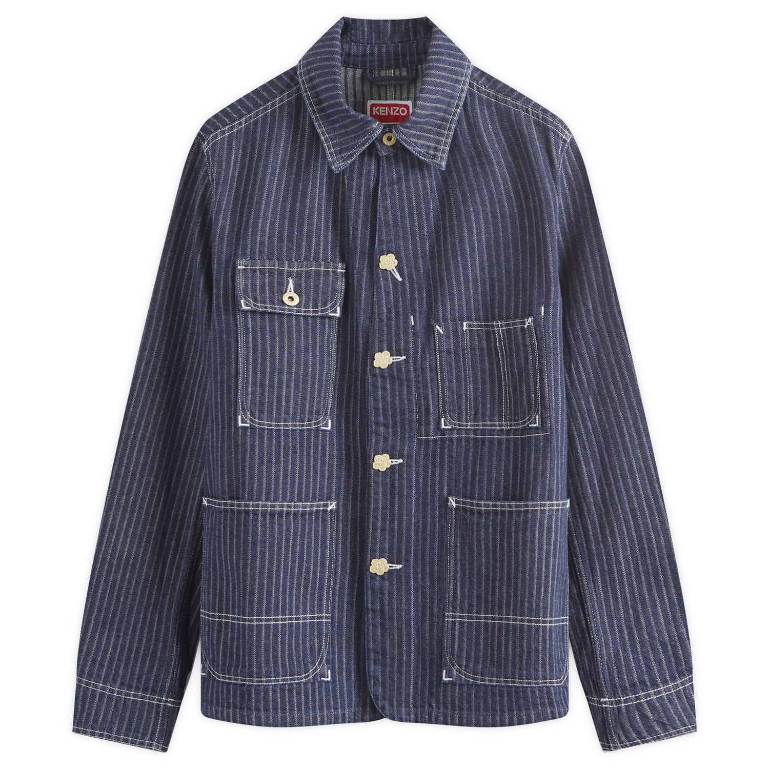 Jakke KENZO Ticking Stripe Relaxed Chore Sort | FE65DV1126F1-DM, 0
