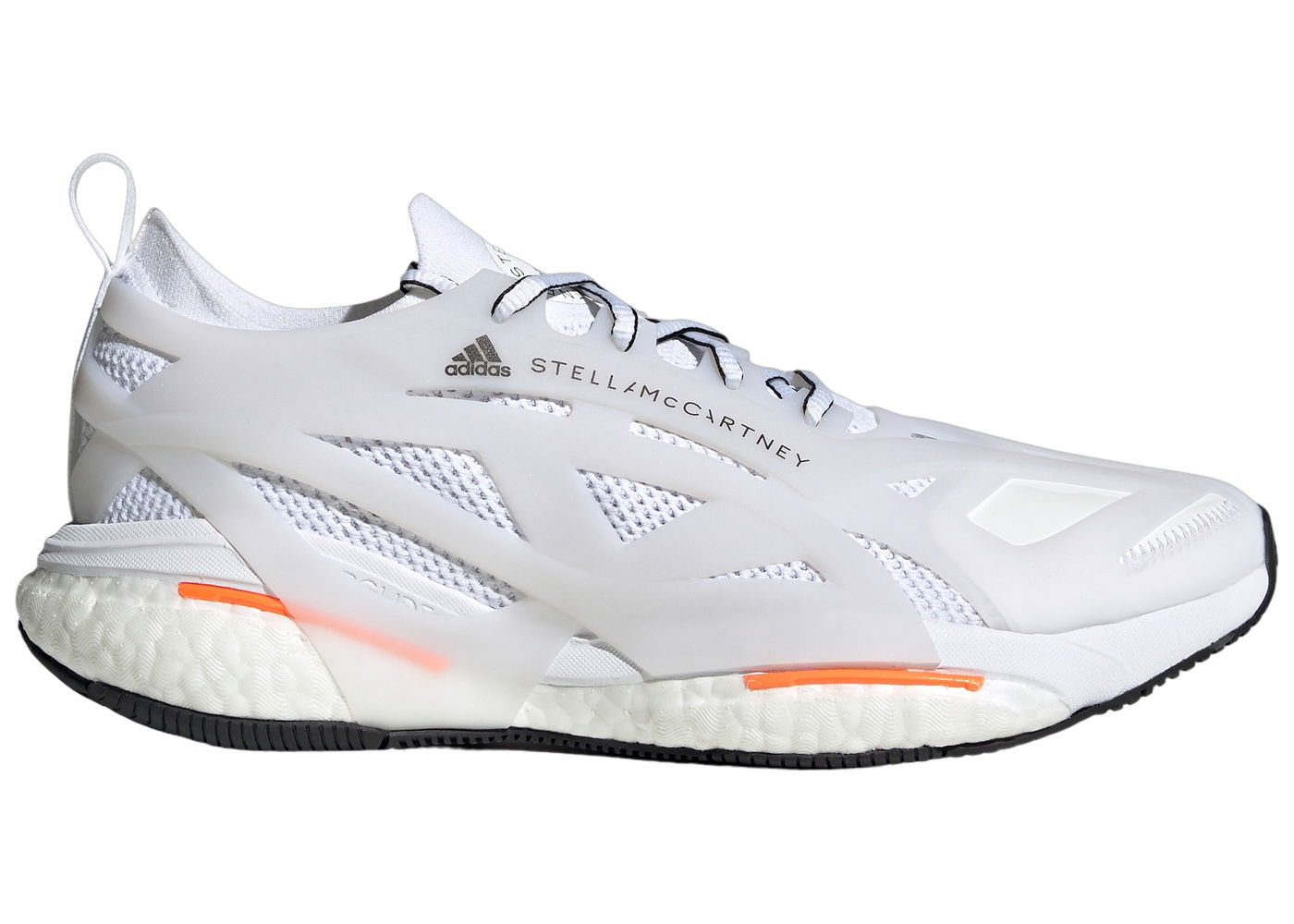 Sneakers og sko adidas Performance Solarglide By Stella Mccartney Cloud White App Signal Orange Hvid | HR1923, 0