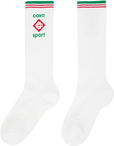 Sokker Casablanca Casa Sport Logo Socks Hvid | APS24-ACC-077-01, 1