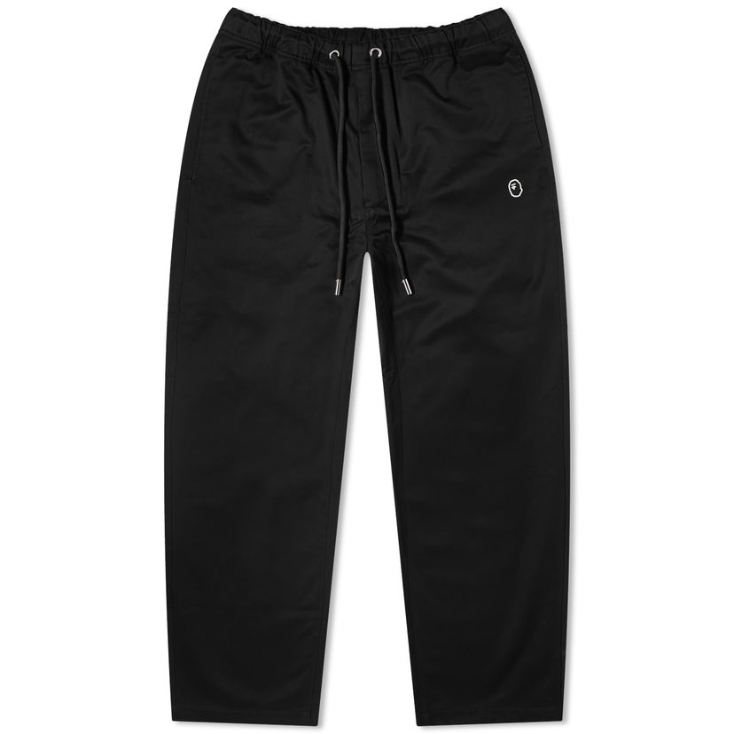 Bukser BAPE A Bathing Ape One Point Easy Chino Pants Sort | 001PTK301308M-BLK