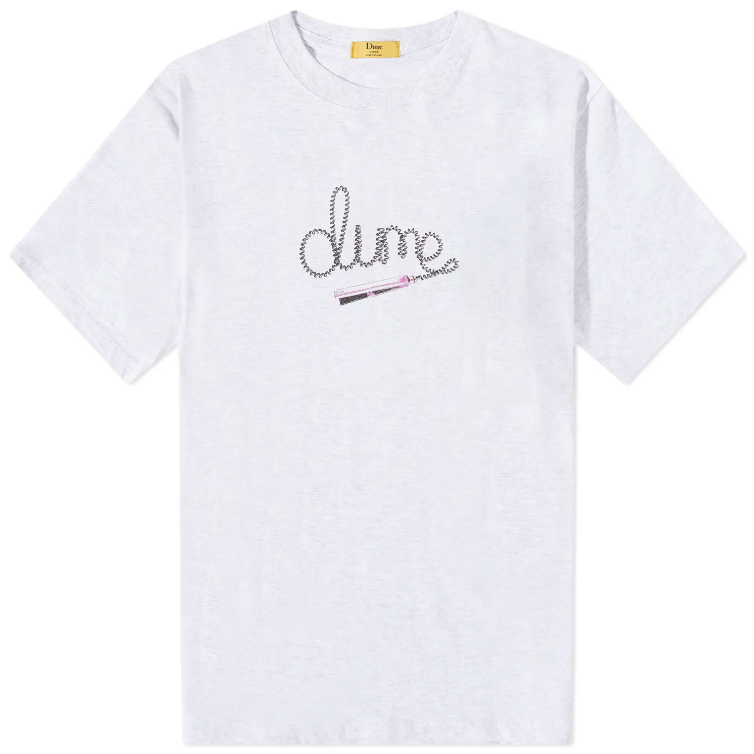 T-shirt Dime Iron tee Ash Grå | DIMESU2327ASH, 0