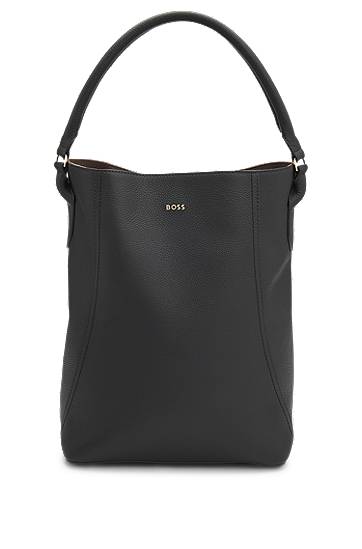 Mulepose BOSS BOSS Grained Leather Bucket Bag Sort | 50547744