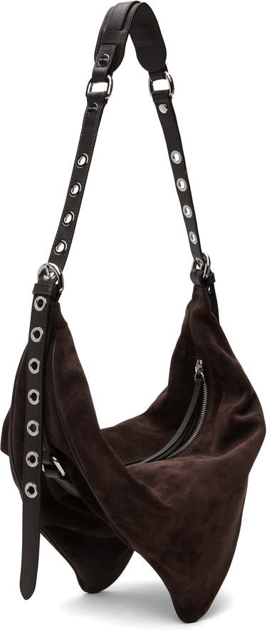 Skuldertaske BY FAR BY FAR Trayana Suede & Nappa Leather Shoulder Bag Brun | MWBSB063MM050BR054PL, 2