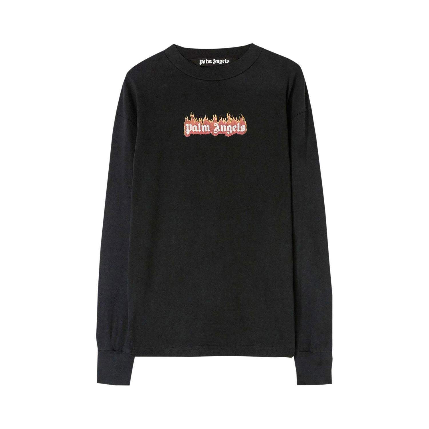 T-shirt Palm Angels Burning Logo Classic Tee Sort | PMAB002F22JER0021001, 1