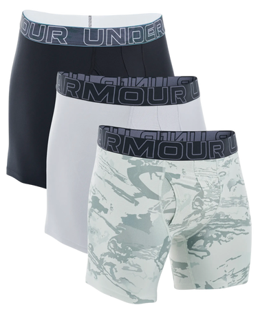 Boksere Under Armour Under Armour UA Perf Tech Nov 6in Boxer Briefs - 3 Pack Flerfarvet | 1383879-377, 0
