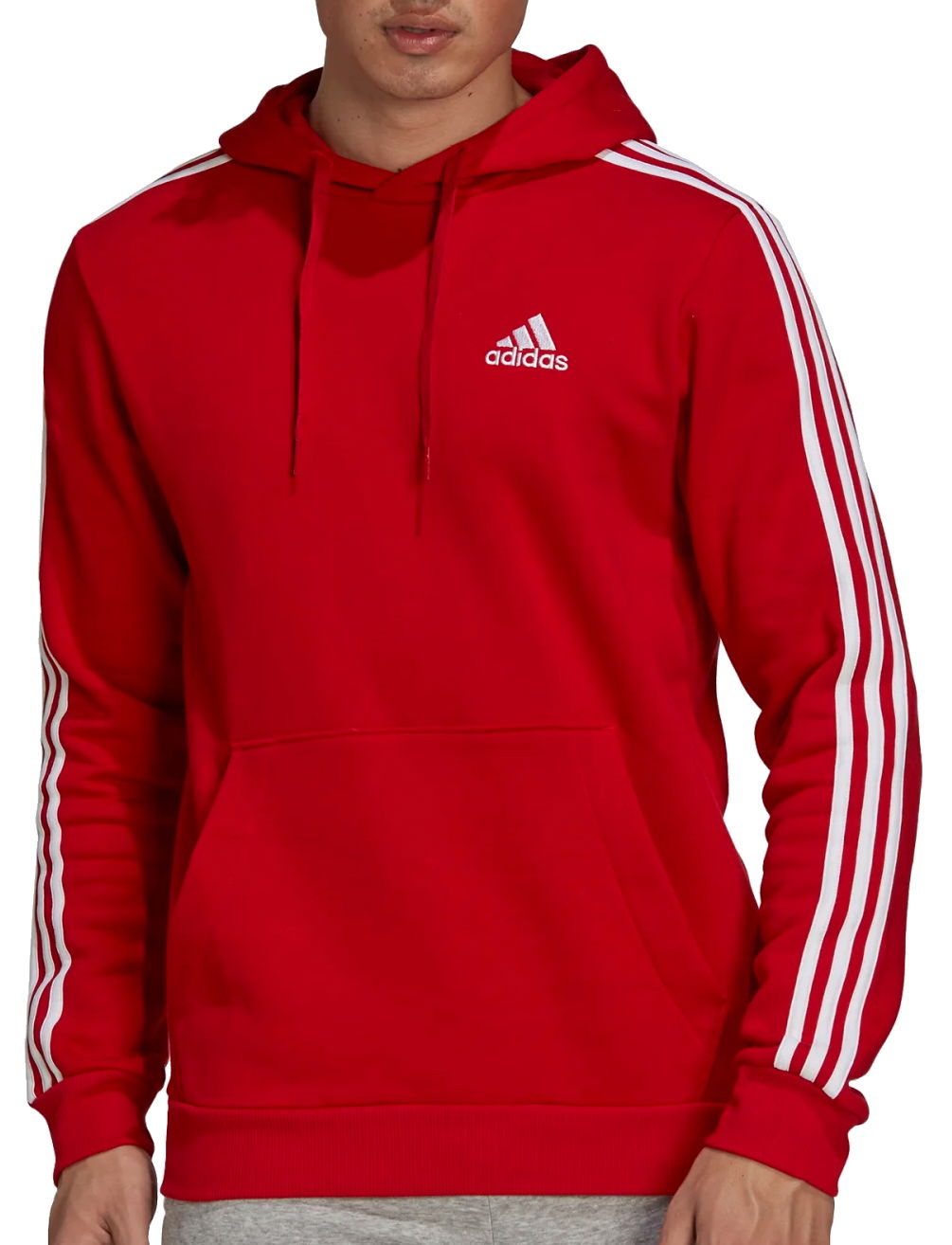 Sweatshirt adidas Originals Hoodie Essentials 3-Stripes Rød | gu2523, 1