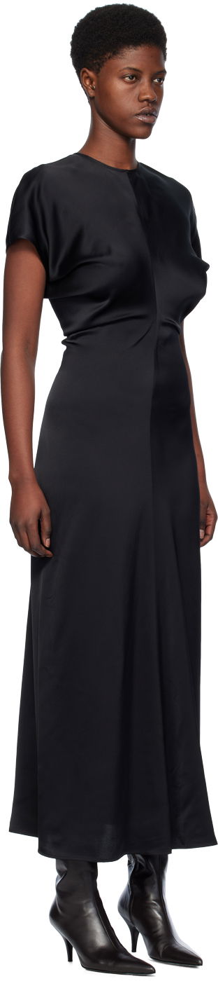 Kjole TOTEME TOTEME Slouch Waist Maxi Dress Sort | 241-WRD1103-FB0020, 1