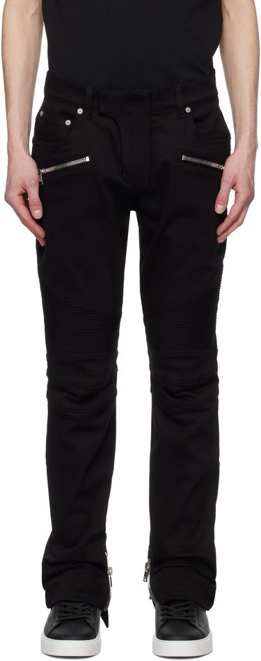 Jeans Balmain Balmain Slim-Fit Biker Jeans Sort | EH1MG115DF63, 0