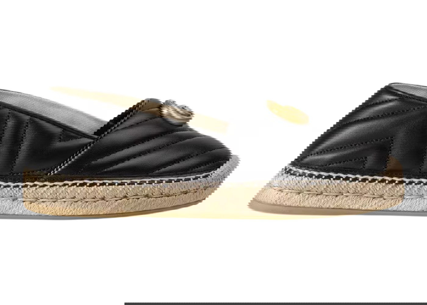 Sneakers og sko Gucci Double G Espadrille 'Black' Leather Sort | 551890 BKO00 1000, 0
