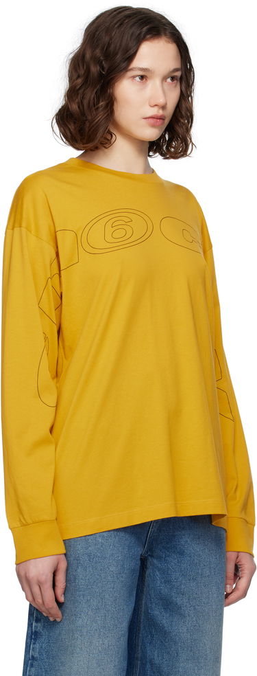 T-shirt Maison Margiela MM6 Maison Margiela Long Sleeve T-Shirt Gul | SH0NH0017 S24312, 1