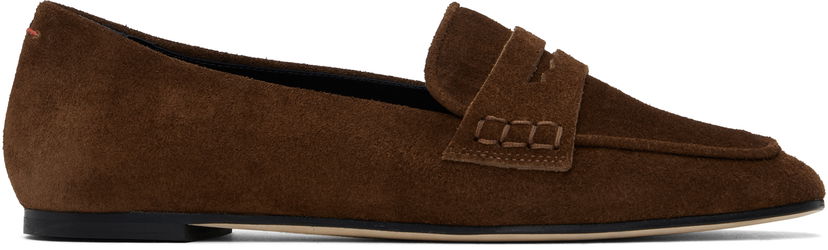Tøj Aeyde Aeyde Alfie Suede Loafers Brun | A11-FL-GGRS08FL1-SS24-990-022