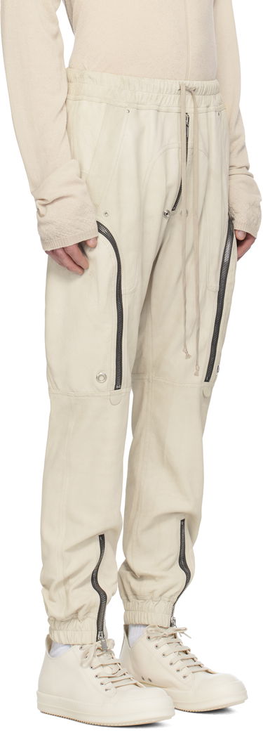 Cargo bukser Rick Owens Rick Owens Hollywood Bauhaus Leather Cargo Pants Sort | RU01E5377 LBA, 4