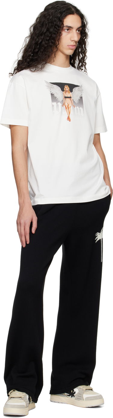 T-shirt Palm Angels Palm Angels Pin Up Graphic T-Shirt Hvid | PMAA001S25JER00A0310, 3